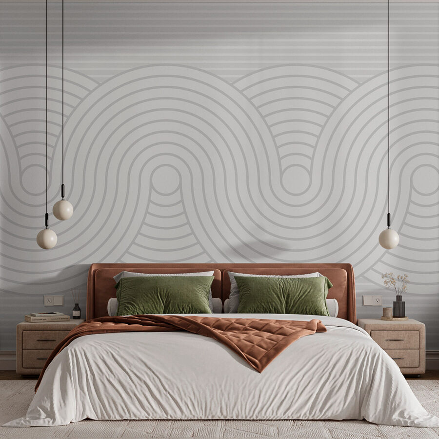 Motif blanc et gris