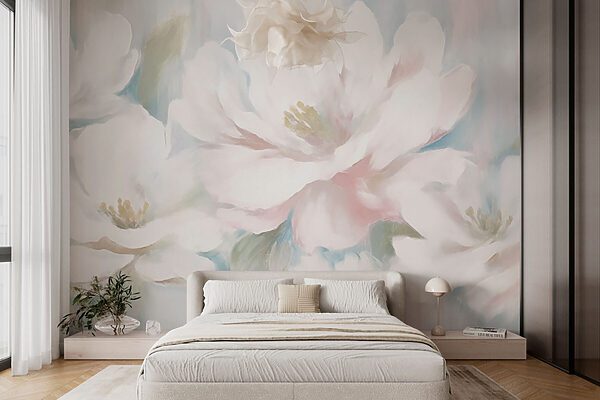 Peinture de fleurs blanches Peinture de fleurs blanches
