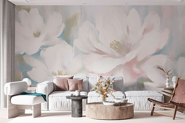 Peinture de fleurs blanches Peinture de fleurs blanches