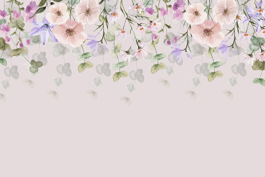 Groupe de fleurs et de feuilles Groupe de fleurs et de feuilles