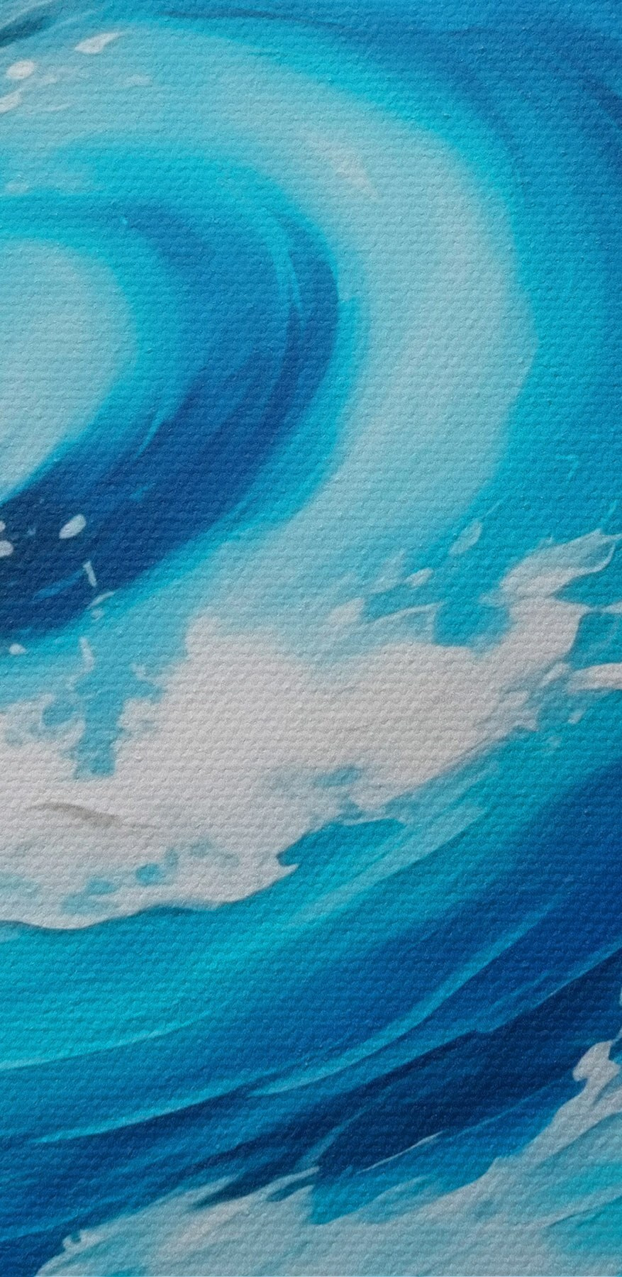Tourbillon bleu et blanc