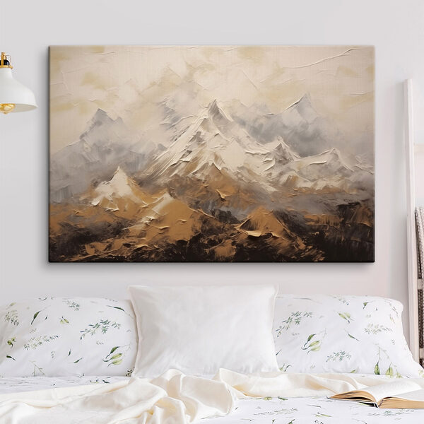 Peinture d'une chaîne de montagnes Peinture d'une chaîne de montagnes