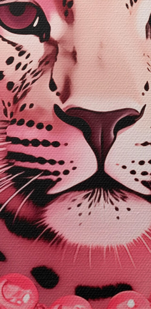 Leopard with a necklace Leopard with a necklace