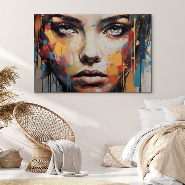 Peinture d'un visage de femme Peinture d'un visage de femme