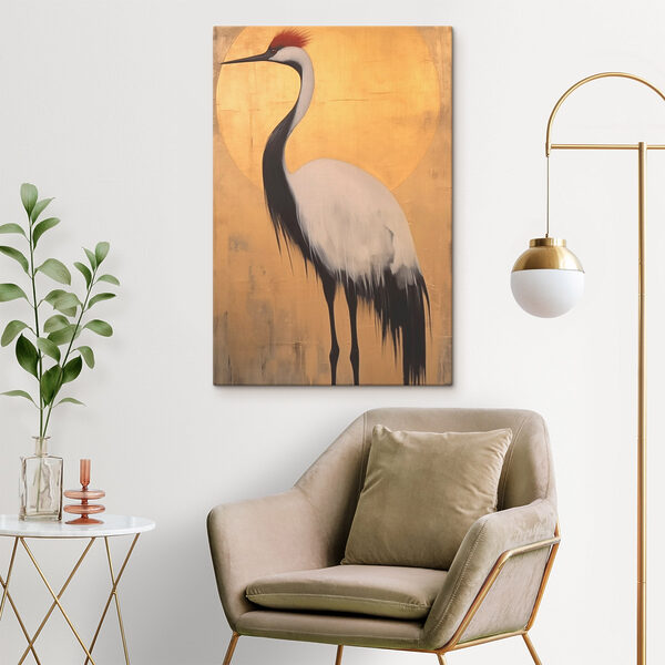 Peinture d'une grue Peinture d'une grue