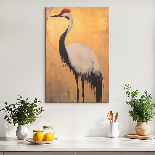 Peinture d'une grue Peinture d'une grue
