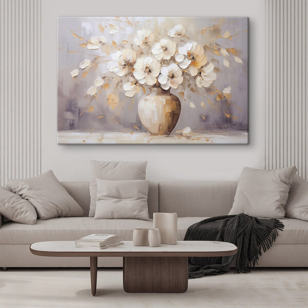 Peinture de fleurs dans un vase Peinture de fleurs dans un vase