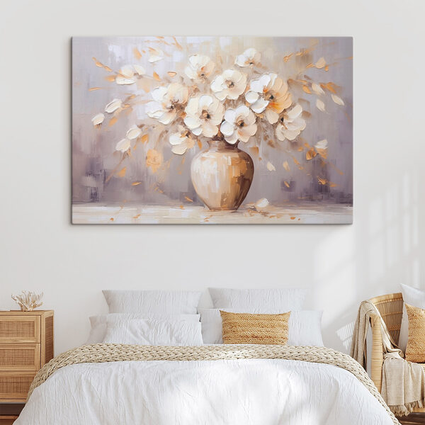 Peinture de fleurs dans un vase Peinture de fleurs dans un vase