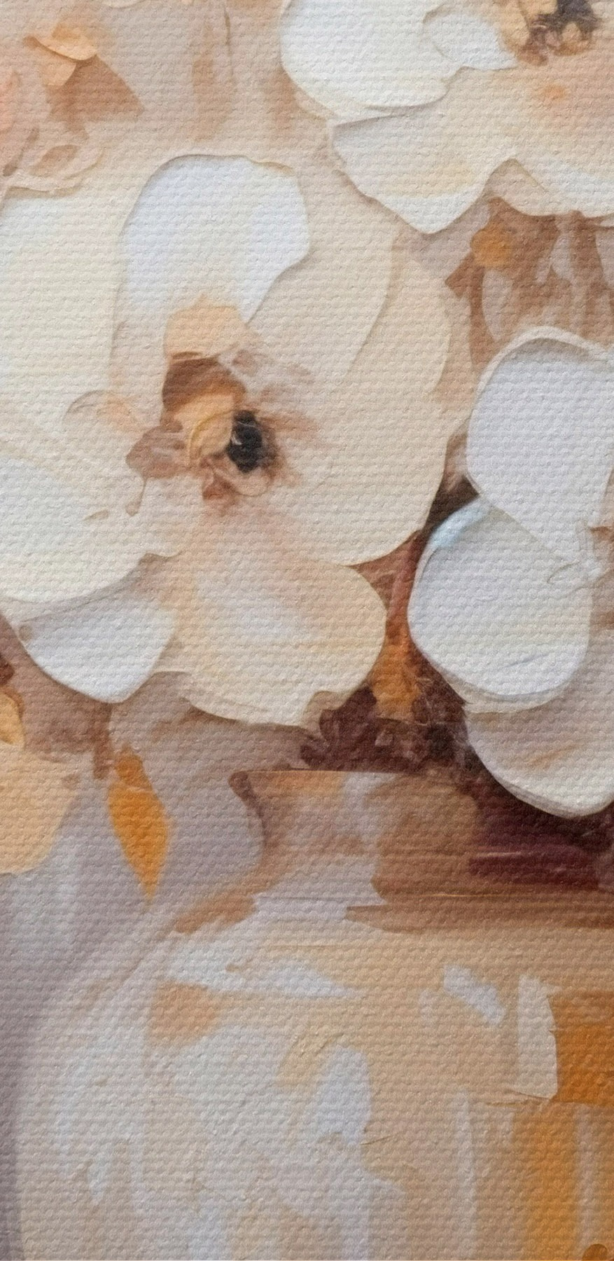 Peinture de fleurs dans un vase