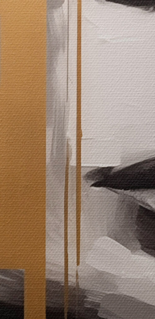 Painting of a woman's face Painting of a woman's face