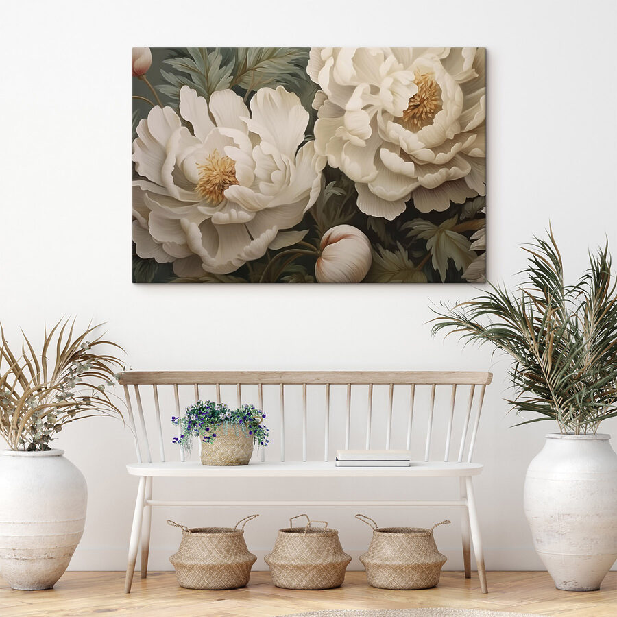 Des fleurs élégantes dans des tons doux.
