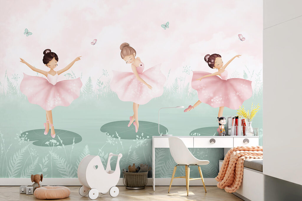 Group of girls dancing in a field