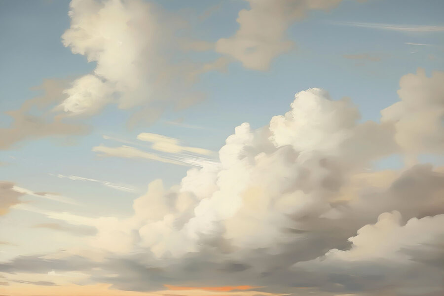 Ciel bleu avec nuages