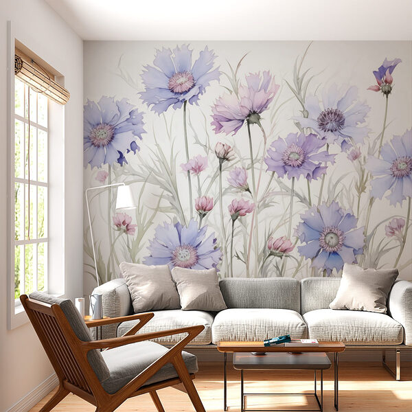 Peinture de fleurs sur fond blanc Peinture de fleurs sur fond blanc
