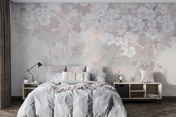 Fleurs blanches sur fond blanc Fleurs blanches sur fond blanc