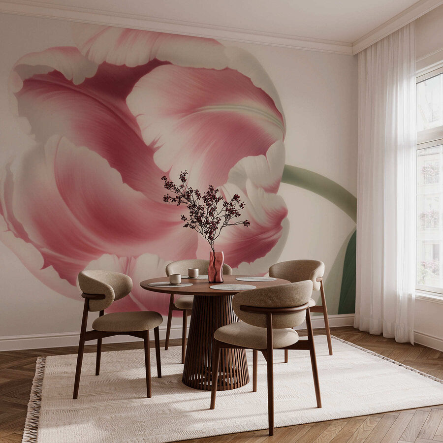 Papier peint Délicate tulipe rose en fleur – Image 3