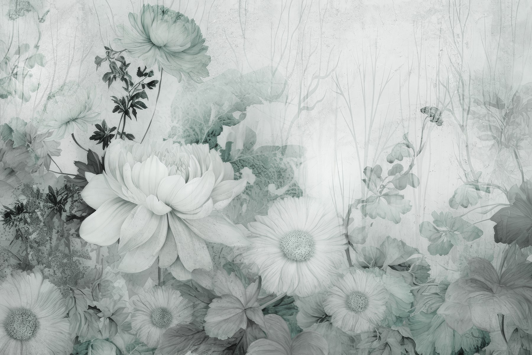 Delicate blooms in soft hues