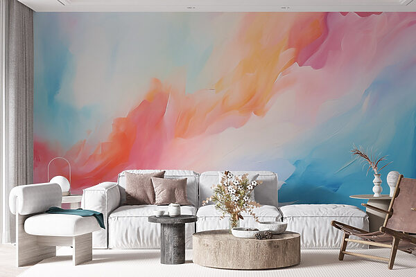 Peinture colorée de nuages Peinture colorée de nuages