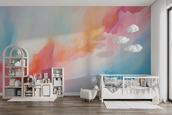 Peinture colorée de nuages Peinture colorée de nuages
