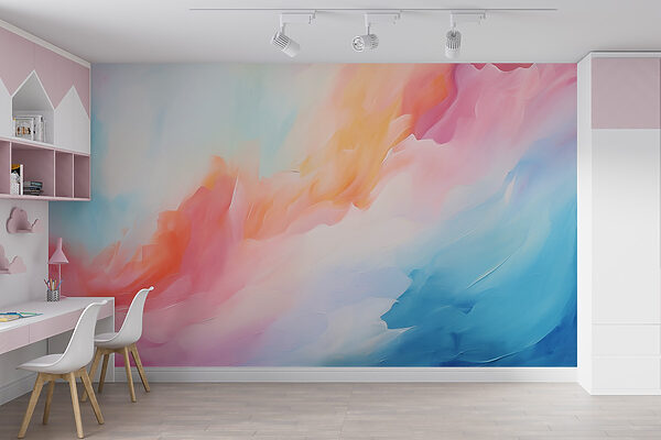 Peinture colorée de nuages Peinture colorée de nuages