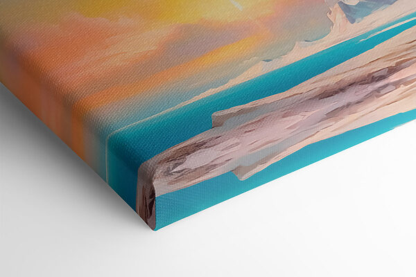 Peinture d'une montagne et de l'eau Peinture d'une montagne et de l'eau