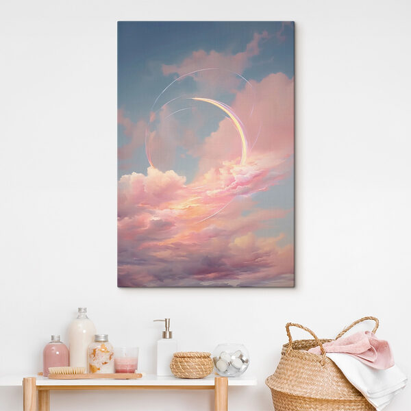 Nuages roses dans le ciel Nuages roses dans le ciel