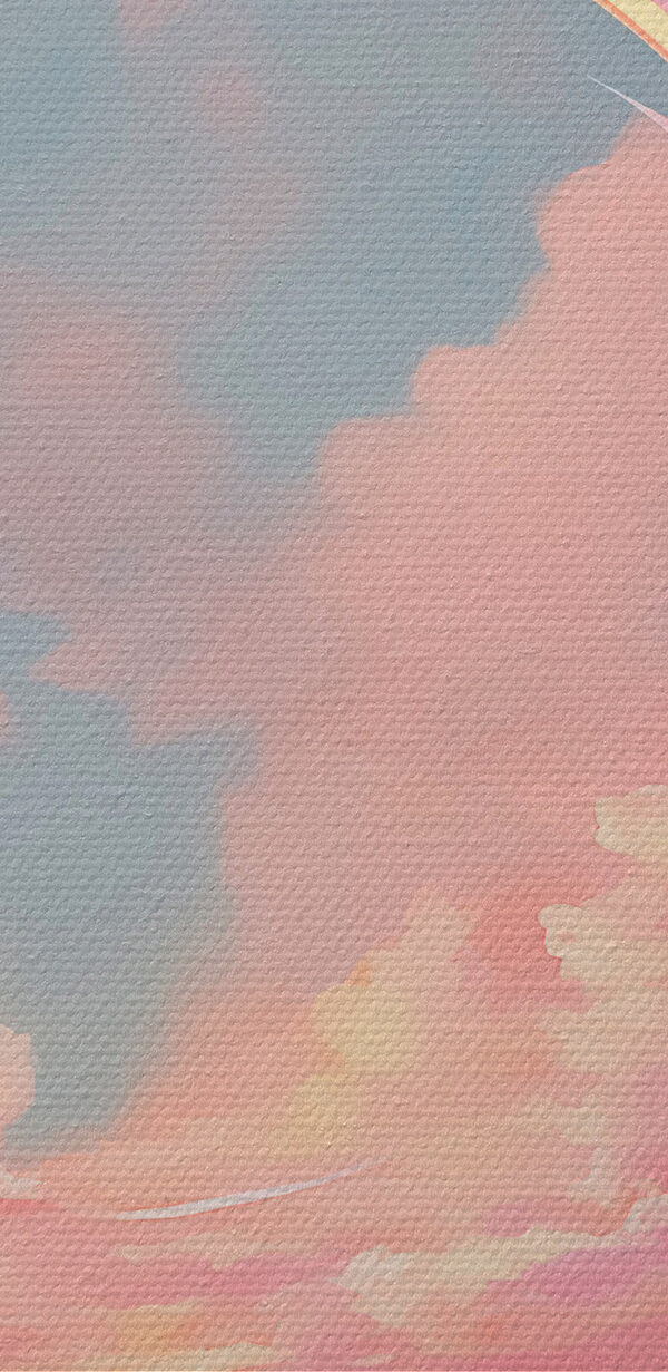 Nuages roses dans le ciel Nuages roses dans le ciel