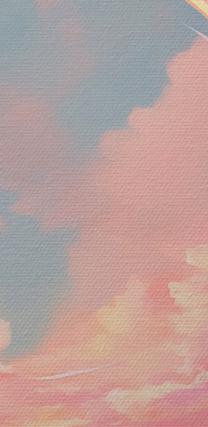 Nuages roses dans le ciel