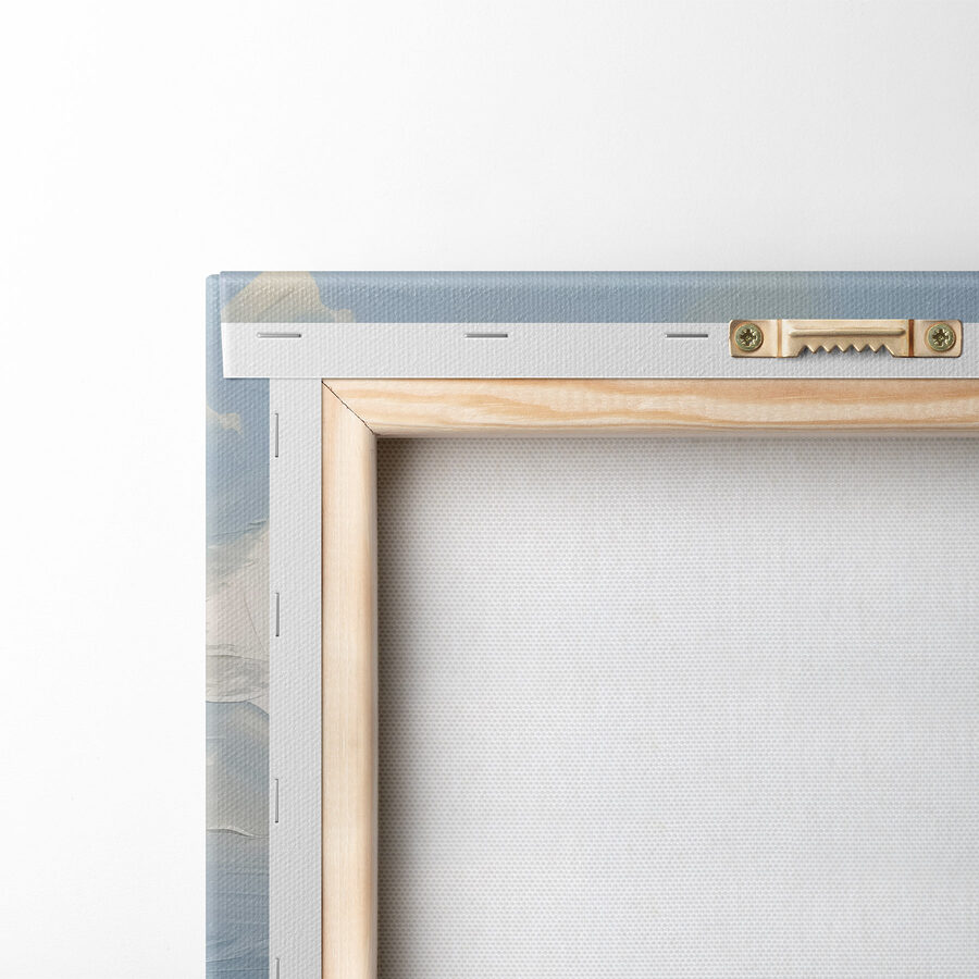 Peinture d'une plage et de l'eau
