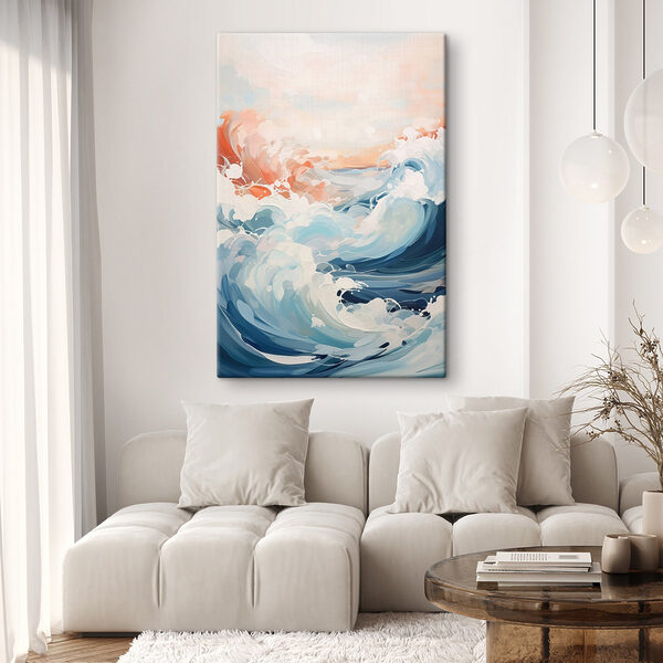 Peinture de vagues dans l'océan Peinture de vagues dans l'océan