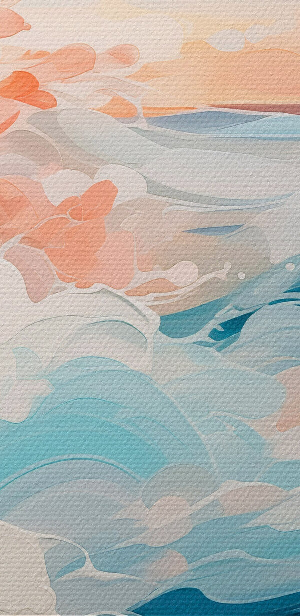Peinture de vagues dans l'océan Peinture de vagues dans l'océan