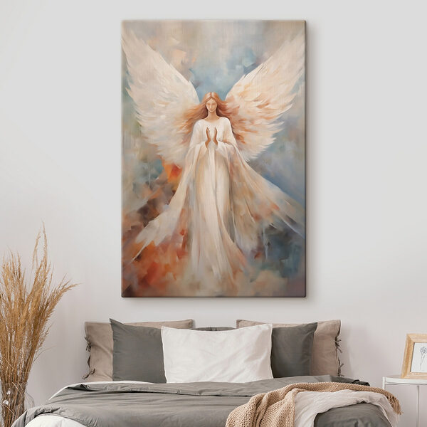 Peinture d'une femme avec des ailes Peinture d'une femme avec des ailes
