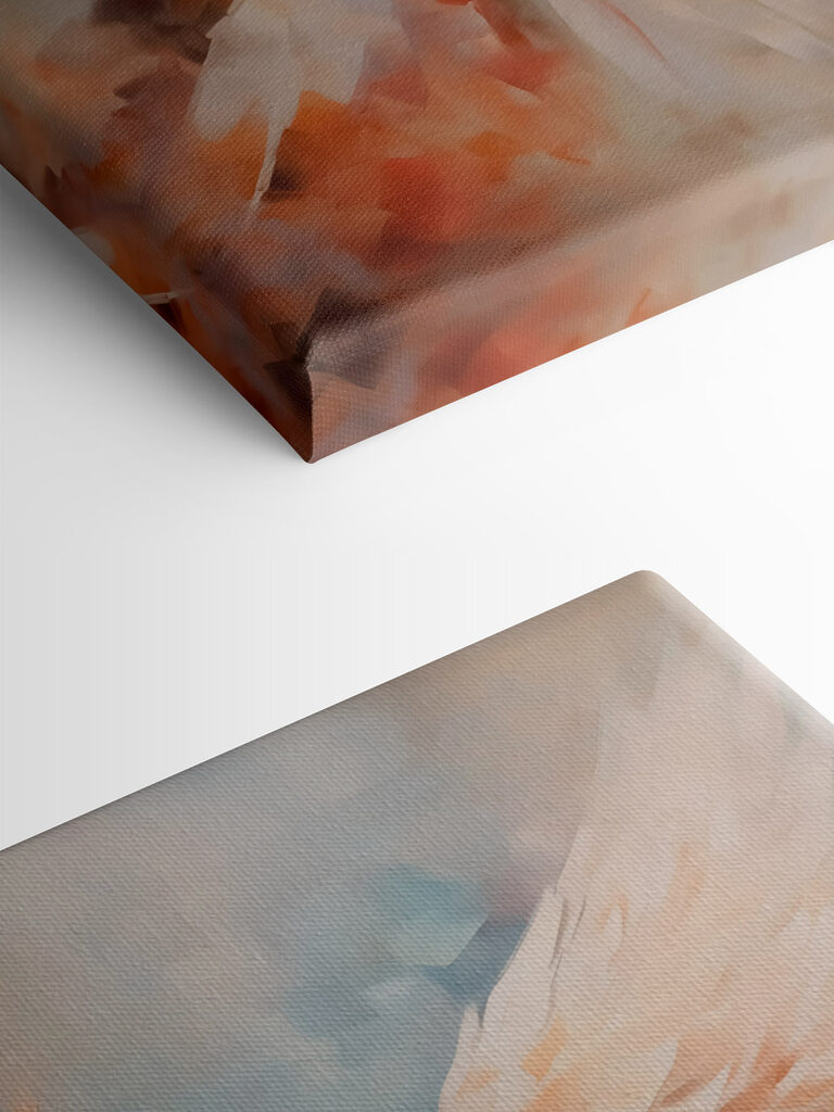 Painting of a woman with wings