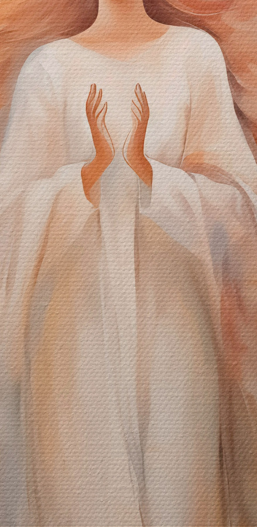 Peinture d'une femme avec des ailes