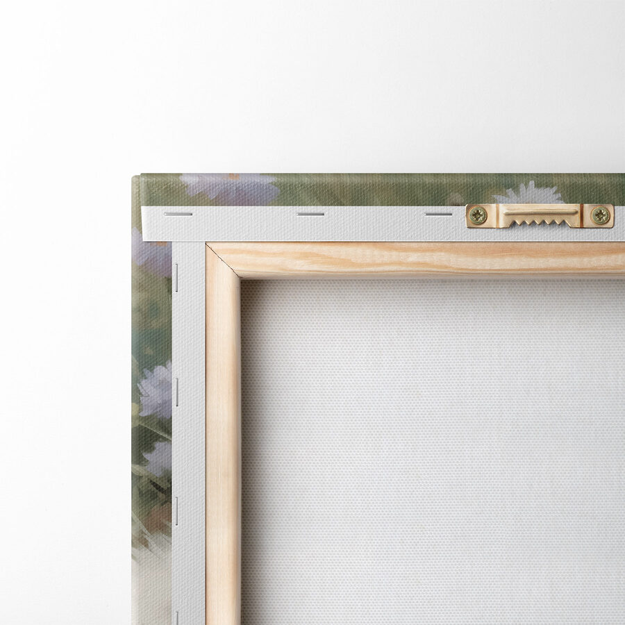 Tableaux Chat blanc dans un champ de fleurs – Image 5
