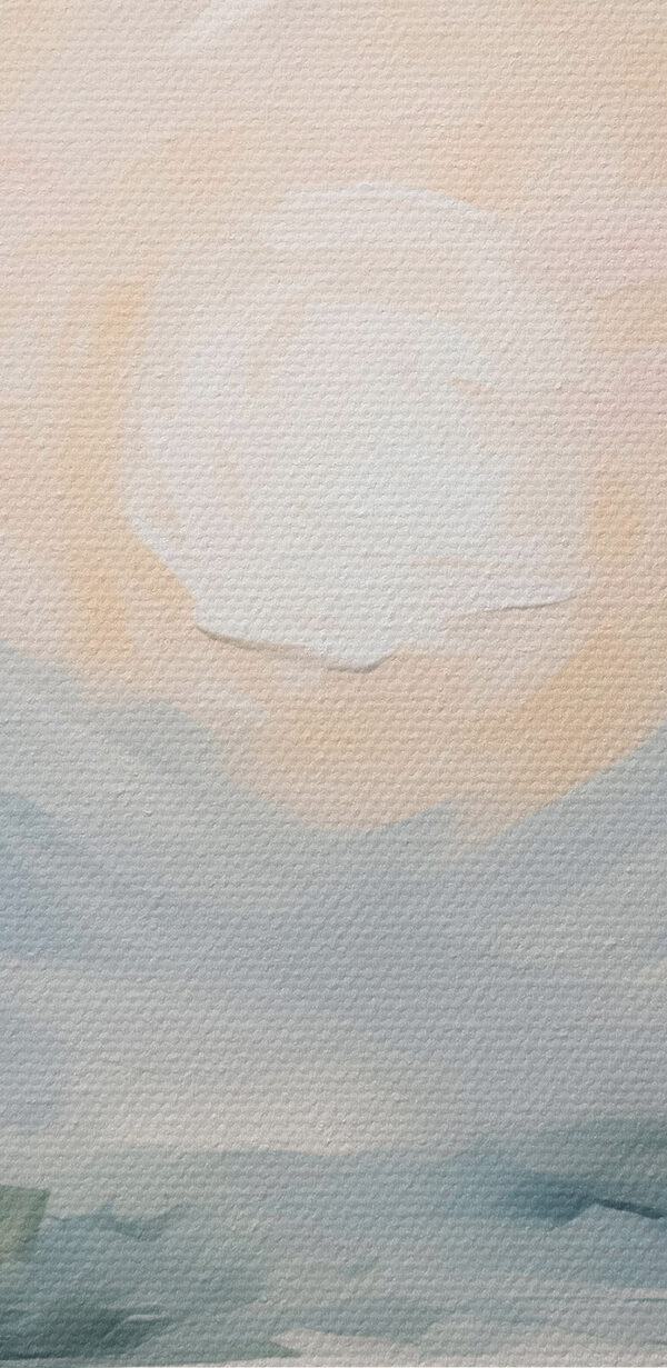 Peinture d'une rivière et de montagnes Peinture d'une rivière et de montagnes