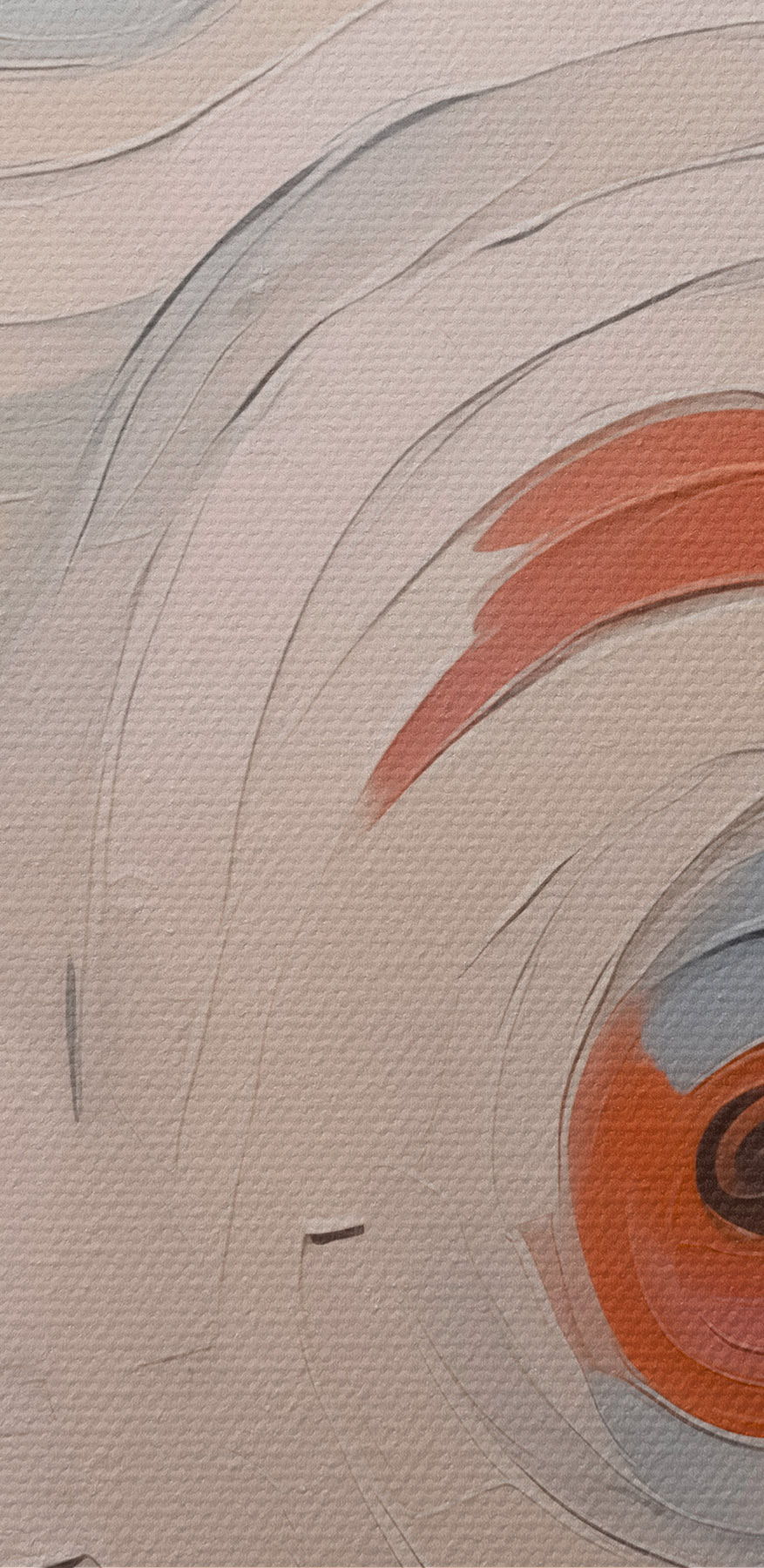 Peinture d'un motif en spirale