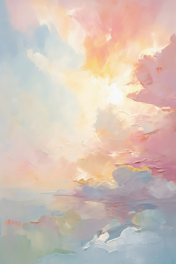 Peinture d'un coucher de soleil Peinture d'un coucher de soleil