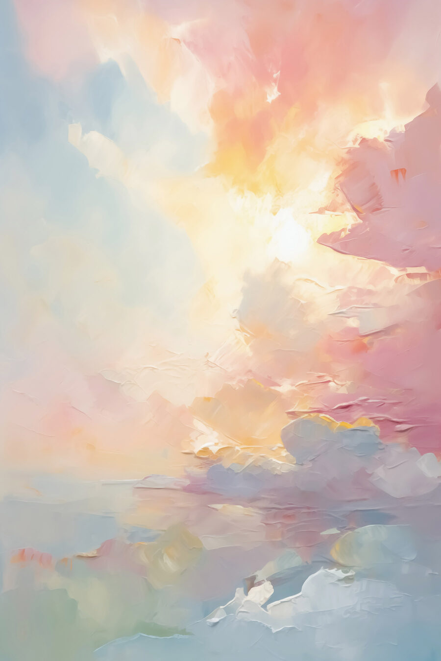 Peinture d'un coucher de soleil Peinture d'un coucher de soleil