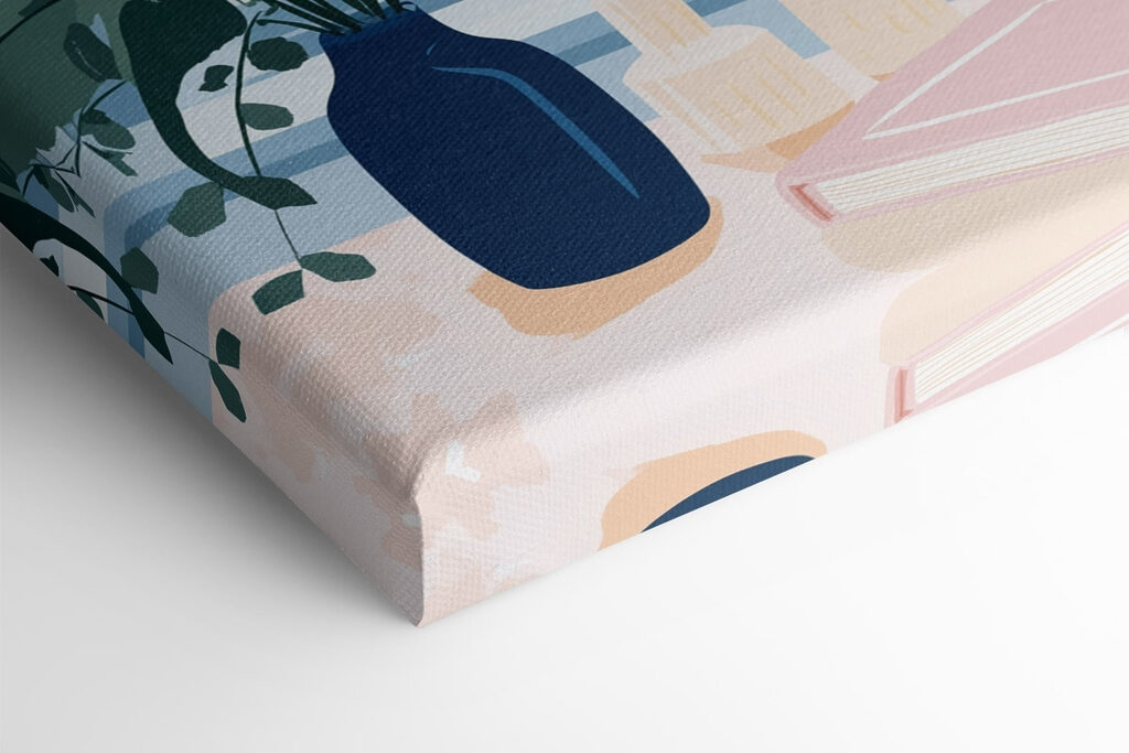 Window with flowers and candles Window with flowers and candles