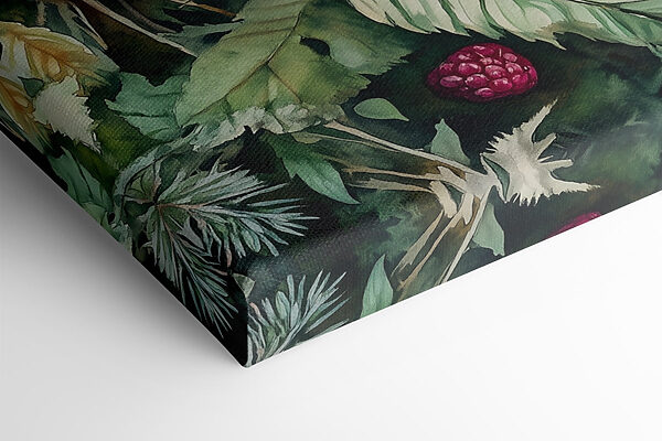 Coupe de framboises sur les feuilles Coupe de framboises sur les feuilles