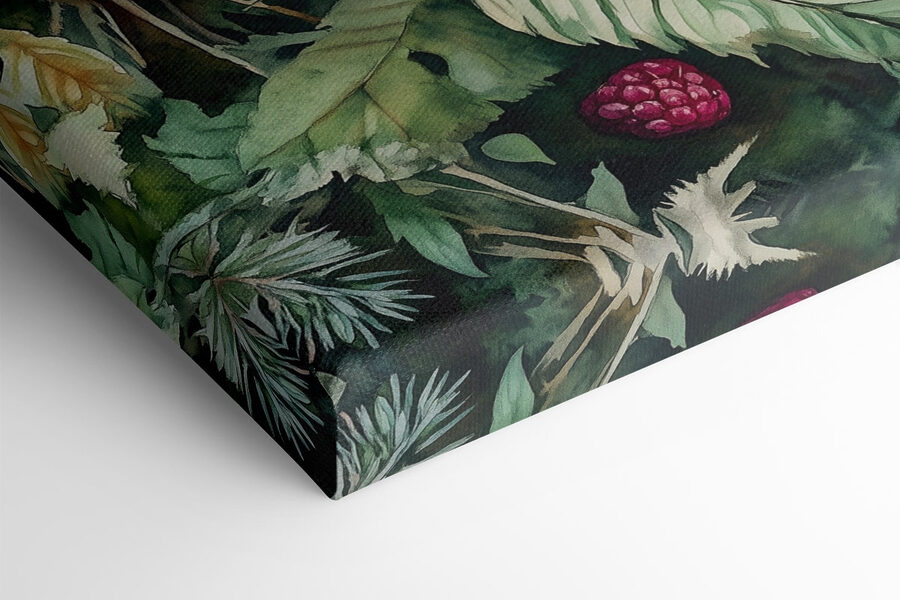 Coupe de framboises sur les feuilles Coupe de framboises sur les feuilles