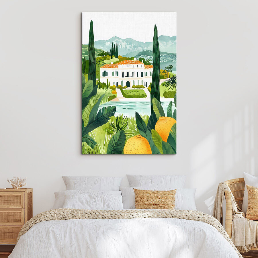 Maison avec piscine et arbres