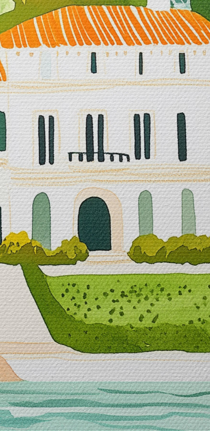 Maison avec piscine et arbres