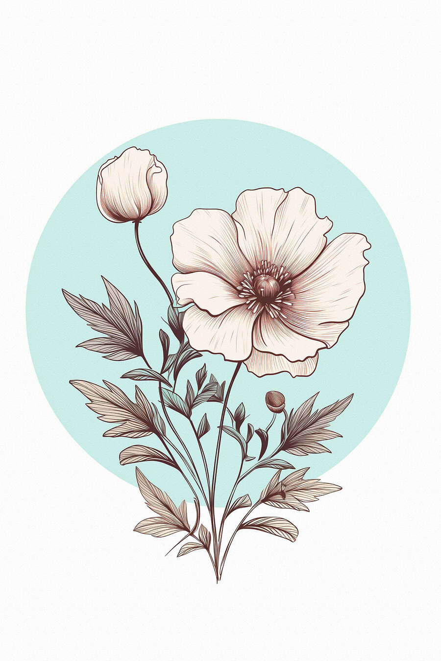 Dessin d'une fleur