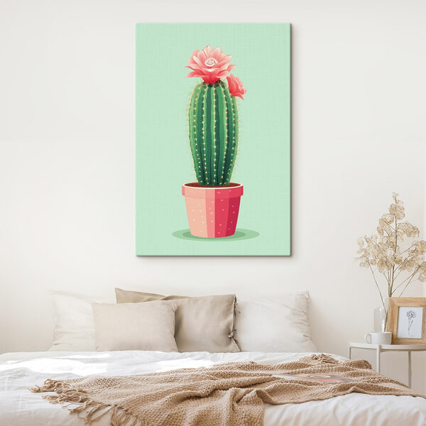 Cactus avec une fleur Cactus avec une fleur