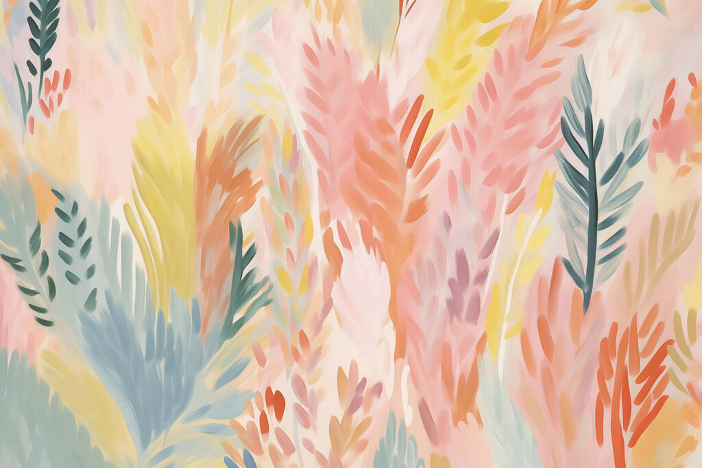 Feuilles colorées sur une surface blanche Feuilles colorées sur une surface blanche