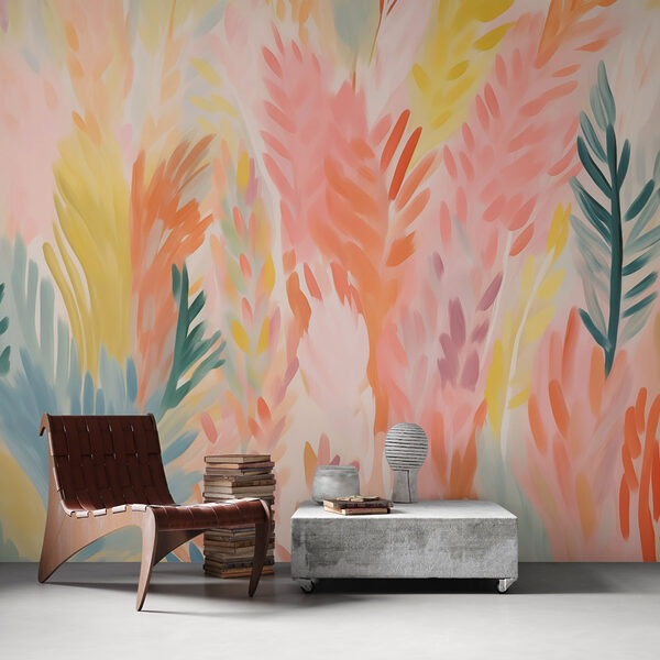 Feuilles colorées sur une surface blanche Feuilles colorées sur une surface blanche