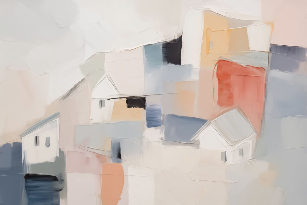 Peinture des maisons en différentes couleurs Peinture des maisons en différentes couleurs