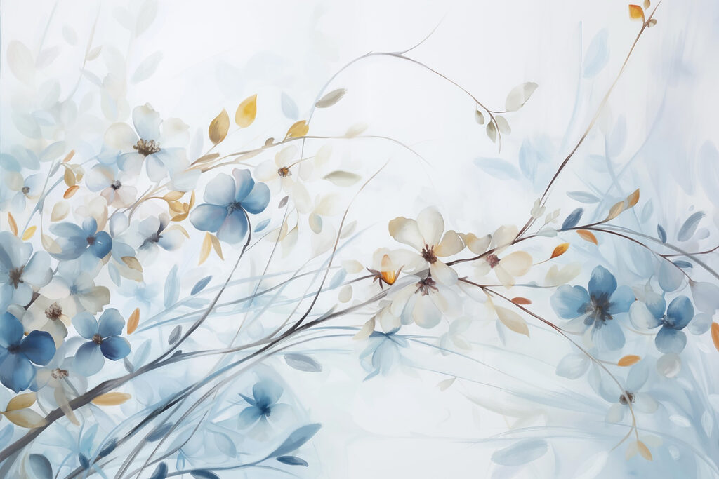 Peinture de fleurs et de feuilles Peinture de fleurs et de feuilles